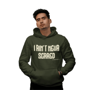 NEVA scared hoodie